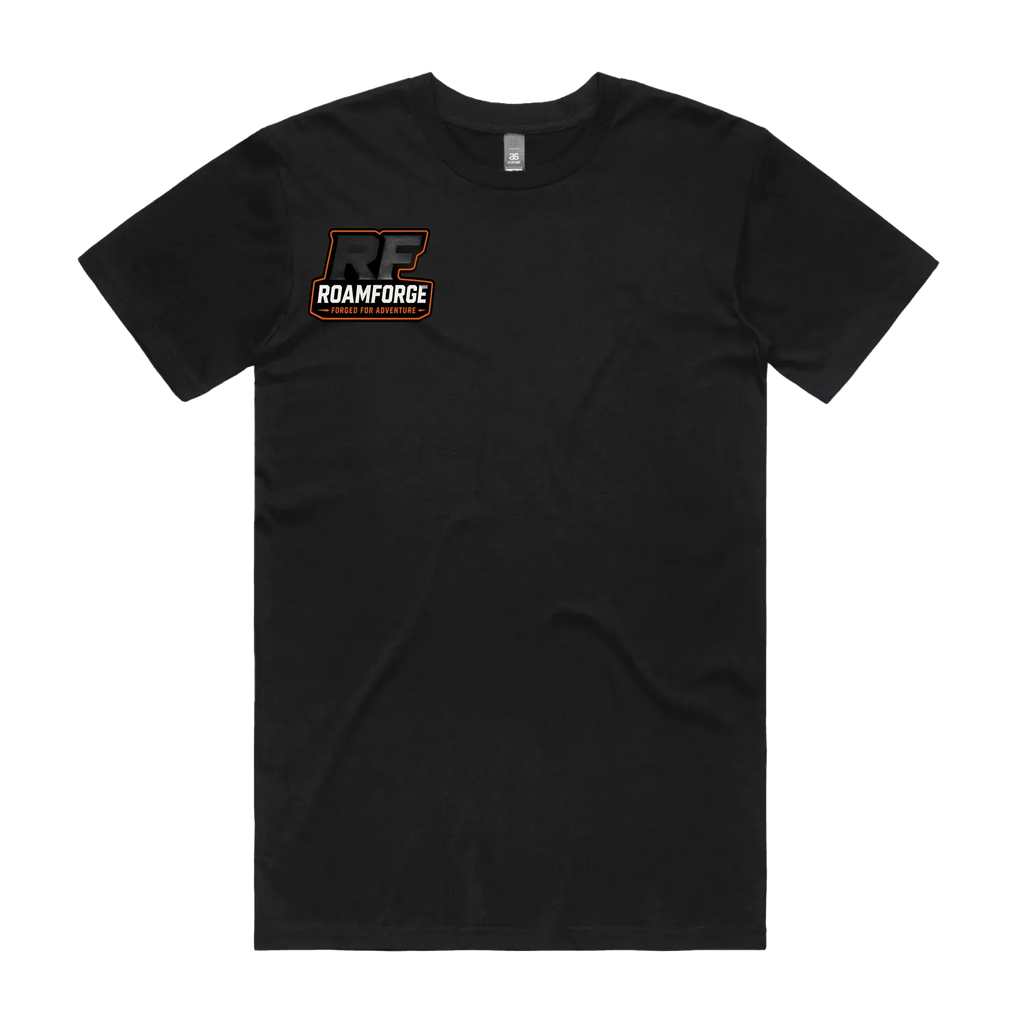 Black front flat lay