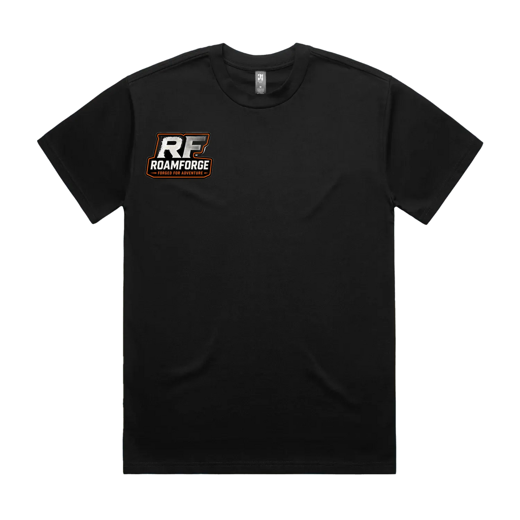 Black front flat lay