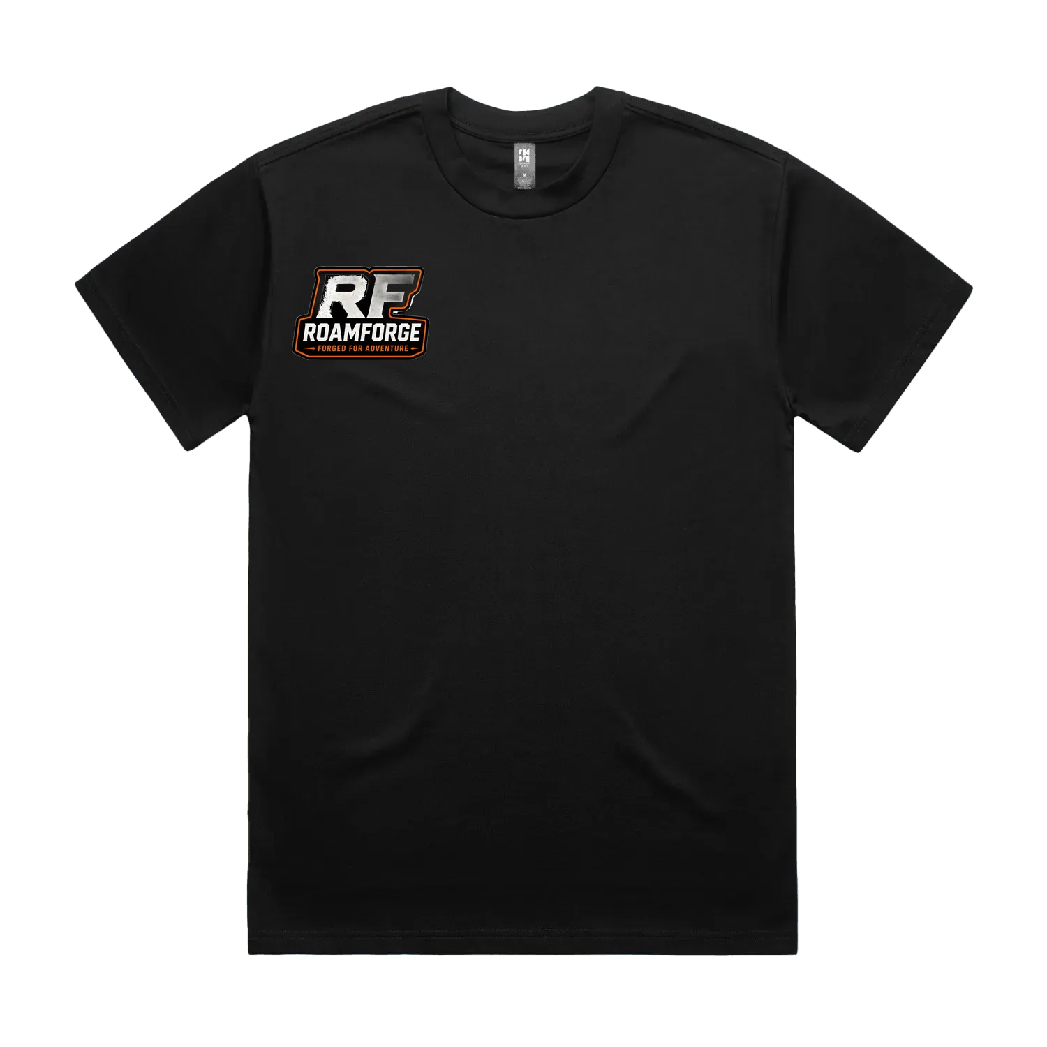 Black front flat lay