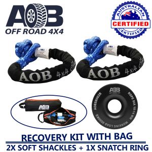 AOB Recovery Kit with Snatch Ring 8T + Large Bag