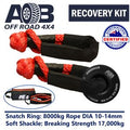 AOB Recovery Kit with Snatch Ring 8T + Small Bag