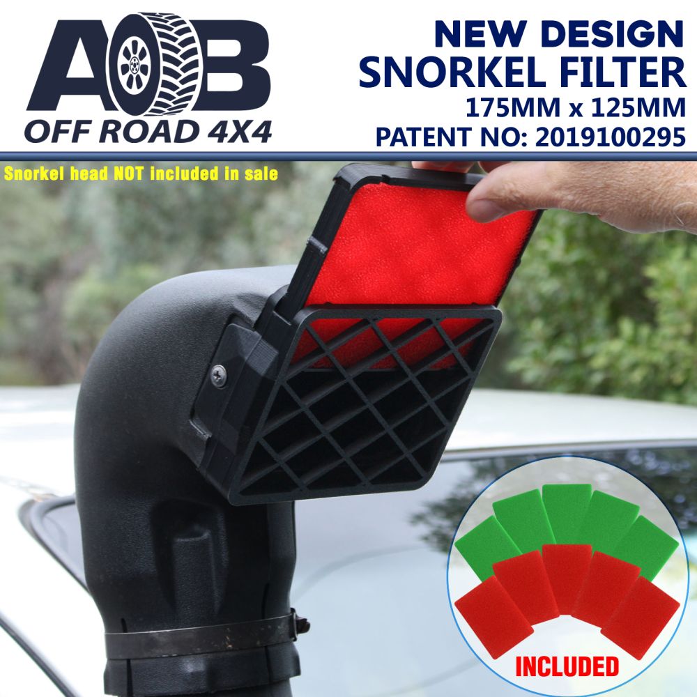 AOB 4 inch Universal Snorkel Pre Filter 175x125mm